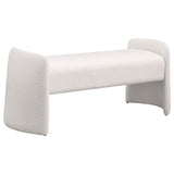 Peoria - Velvet Upholstered Accent Bench - Ivory by Coaster Fine Furniture | Bel Furniture