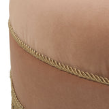 Yolanda - Round Upholstered Accent Ottoman by Jennifer Taylor Home | Bel Furniture