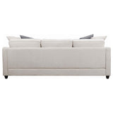 Mcloughlin - Upholstered Sloped Arm Sectional Sofa - Platinum by CoasterEssence | Bel Furniture