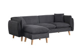Brayden - Fabric Sectional Sofa Chaise by Lilola Home | Bel Furniture