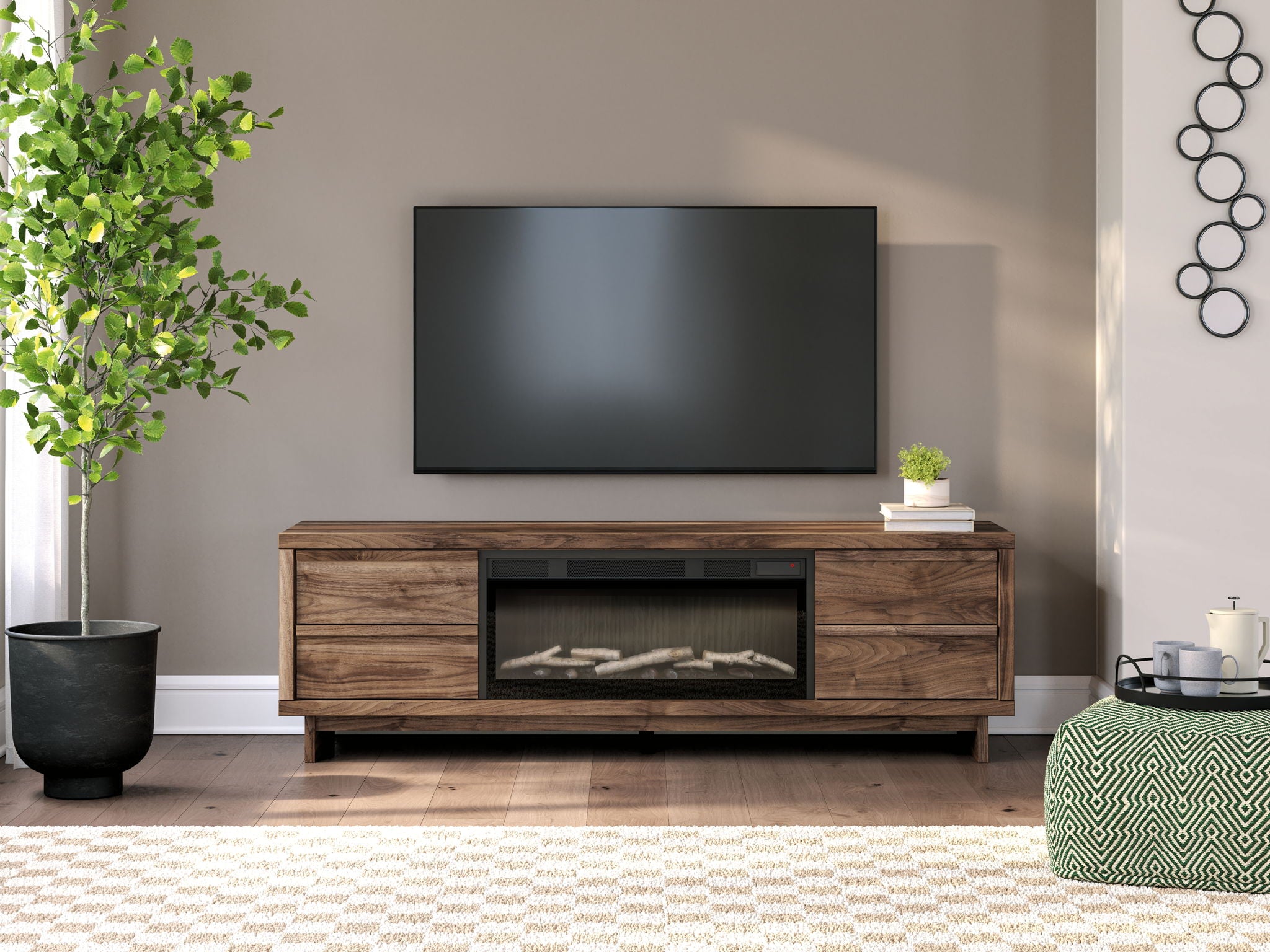 Zadilyn - TV Stand With Fireplace Option - BEL Furniture