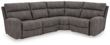Next-Gen Durapella - Reclining Sectional Dark Gray 4 Pc. Power Reclining Sectional by Signature Design by Ashley® | Bel Furniture