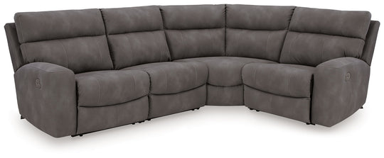 Next-Gen Durapella - Reclining Sectional Dark Gray 4 Pc. Power Reclining Sectional by Signature Design by Ashley® | Bel Furniture