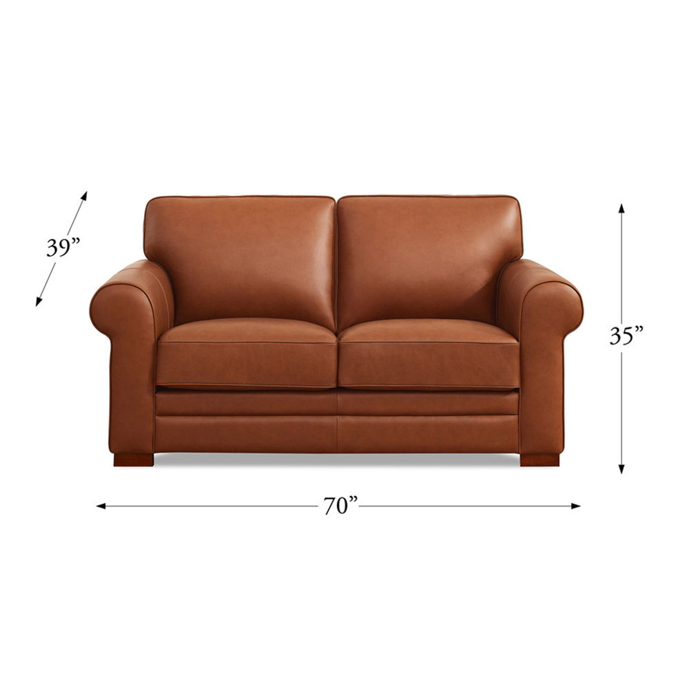 Brookfield - Leather Loveseat