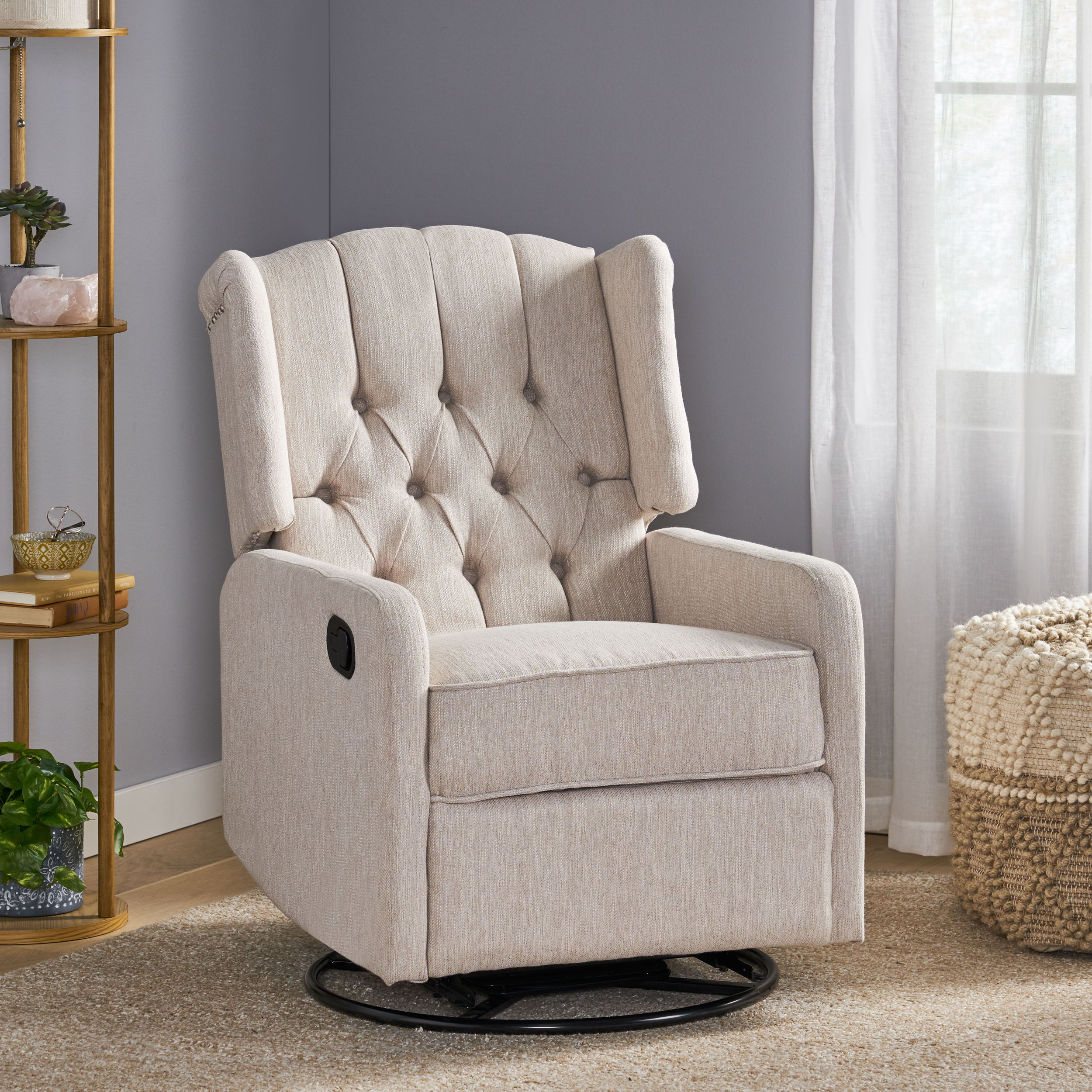 Classic Design, Manual Recliner Chair With 360 Degree Swivel