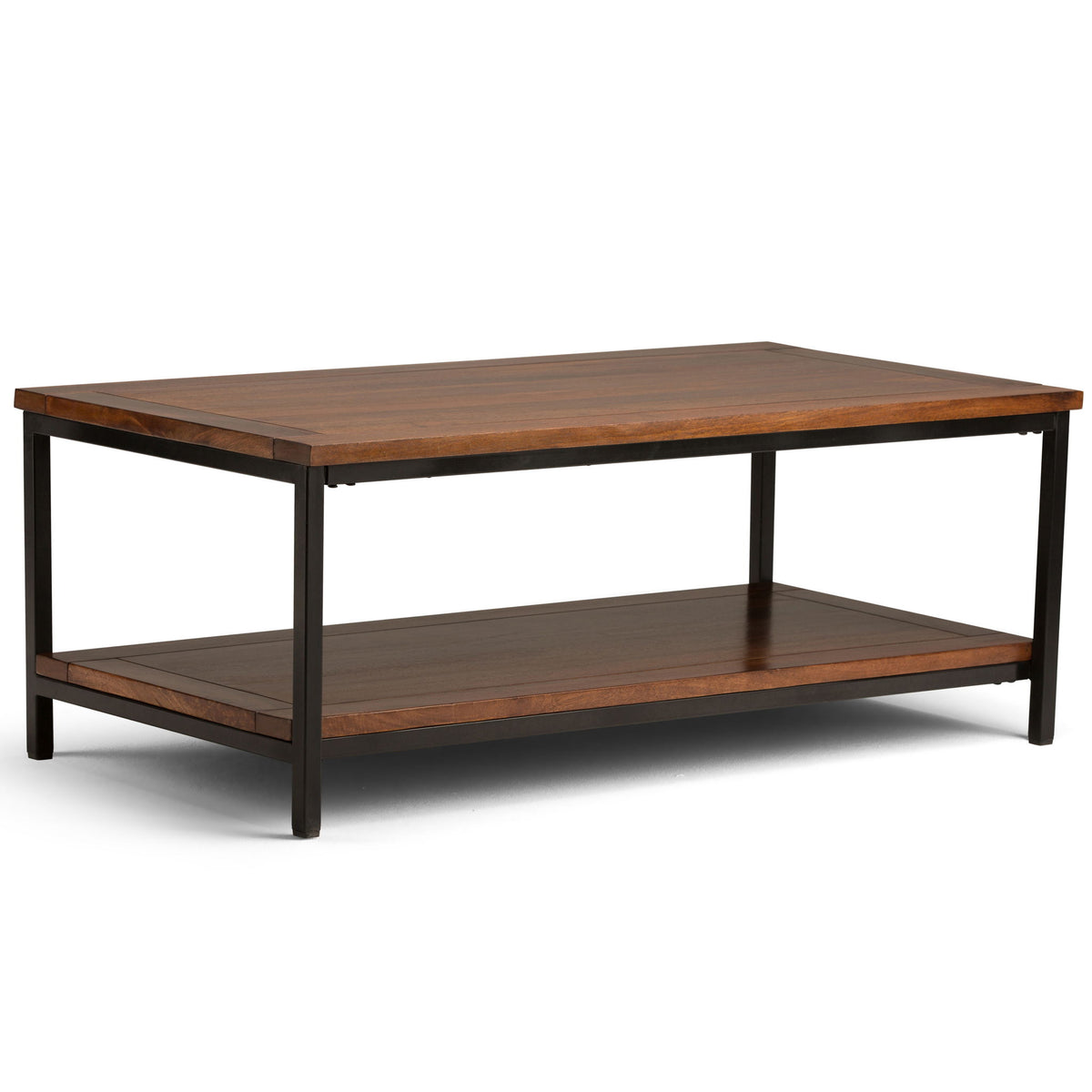 Skyler - Coffee Table - Dark Cognac Brown by Simpli-Home | Bel Furniture