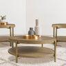 Arini - Round Coffee And End Table Set Light Brown 3 Pc. Coffee Table, 2 End Tables by Coaster Fine Furniture | Bel Furniture