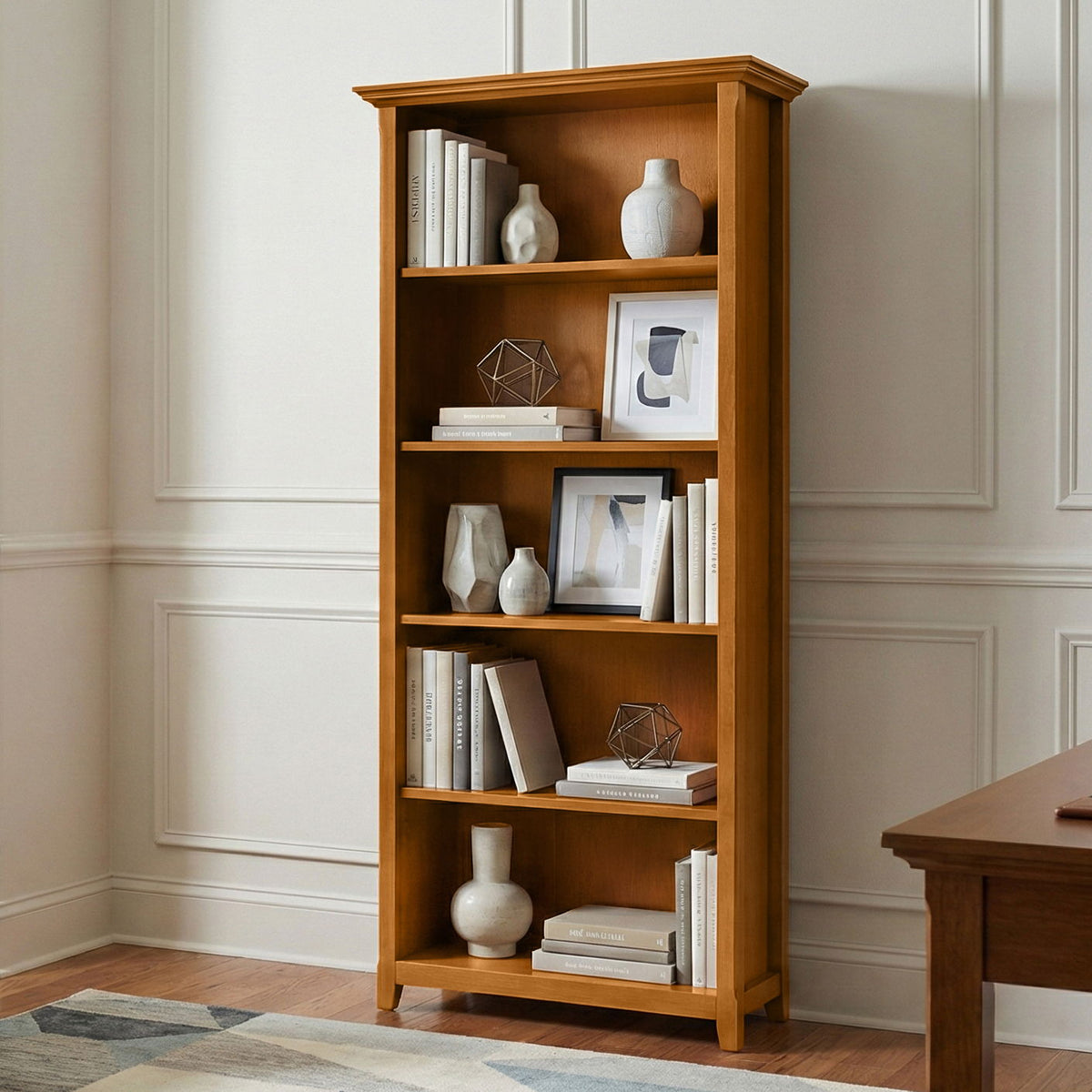 Amherst - 5 Shelf Bookcase, Handcrafted - view 7