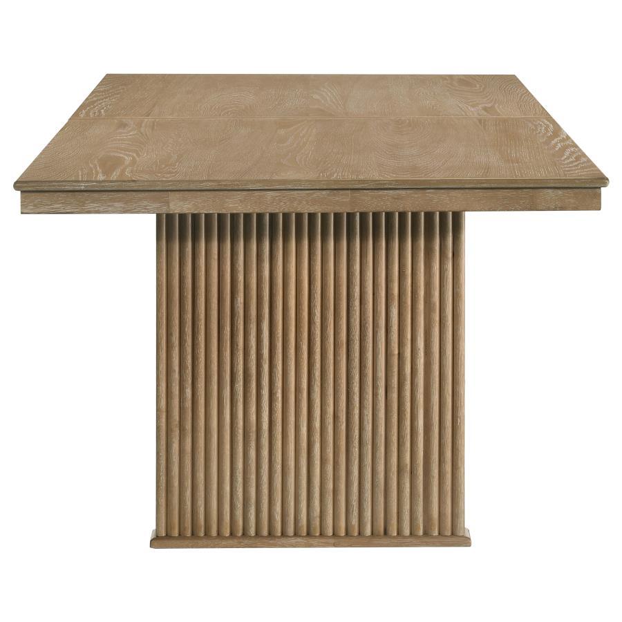 Adina - Extension Dining Table - Distressed Light Brown by Coaster Fine Furniture | Bel Furniture