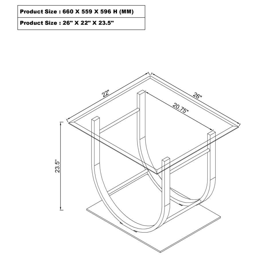 Danville - Glass Top Coffee Table Set by Coaster Fine Furniture | Bel Furniture