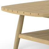 Bayshore - Outdoor Coffee Table - Light Teak by Simpli-Home | Bel Furniture