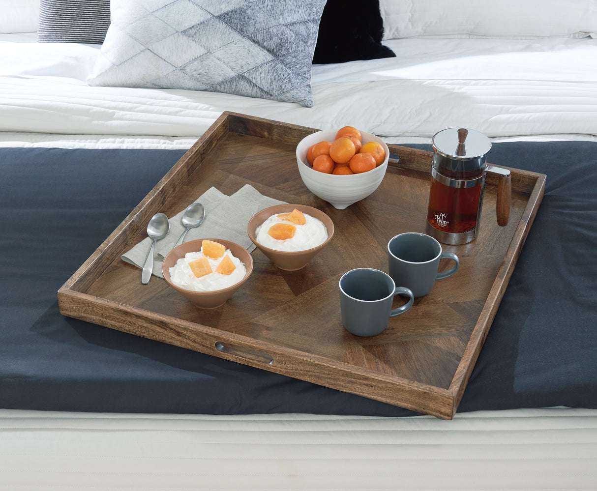 Heddford - Brown - Tray by Signature Design by Ashley® | Bel Furniture