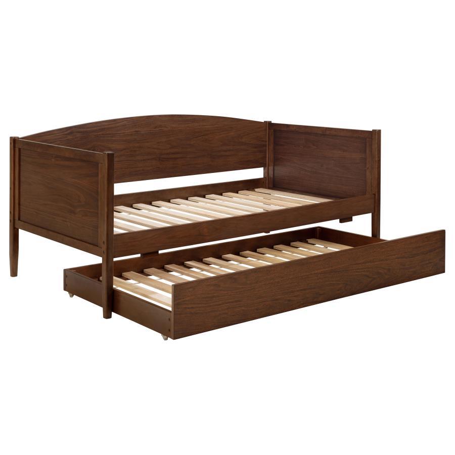 Bozeman - Wood Twin Daybed With Trundle - Medium Walnut by Coaster Fine Furniture | Bel Furniture