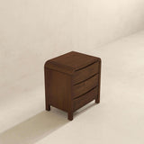 Lionel - Mid-Century Modern Nightstand 3 Drawer Bed Side Table - Brown by Ashcroft Furniture | Bel Furniture