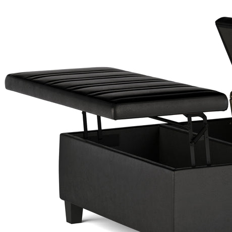 Ellis - Coffee Table Storage Ottoman Contemporary Design - view 17