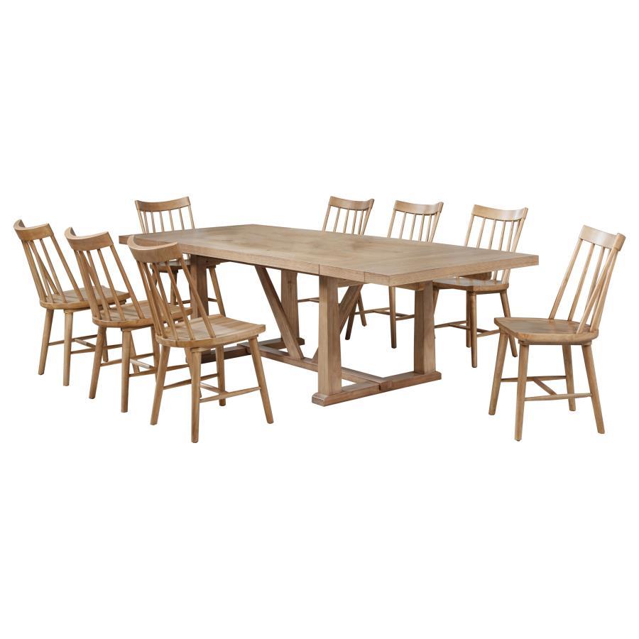 Middleton - 106" Extension Leaf Dining Set by Coaster Fine Furniture | Bel Furniture