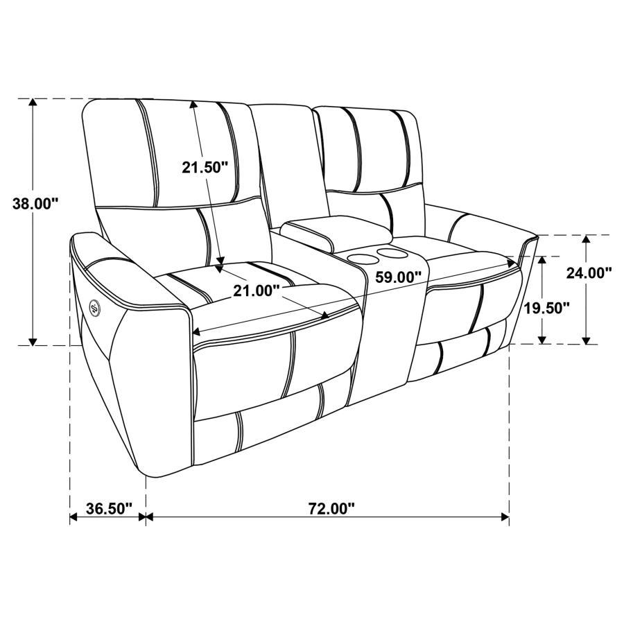 Greenfield - Upholstered Power Reclining Sofa Set