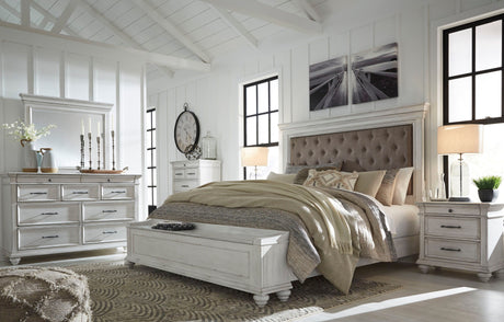 Kanwyn - Upholstered Panel Bed by Benchcraft® | Bel Furniture