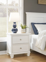 Fortman - White - Two Drawer Night Stand by Signature Design by Ashley® | Bel Furniture