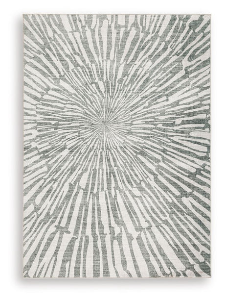 Verland - Washable Rug Gray 5' x 7' by Signature Design by Ashley® | Bel Furniture