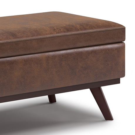 Owen - Lift Top Large Coffee Table Storage Ottoman, Mid Century Style - view 11