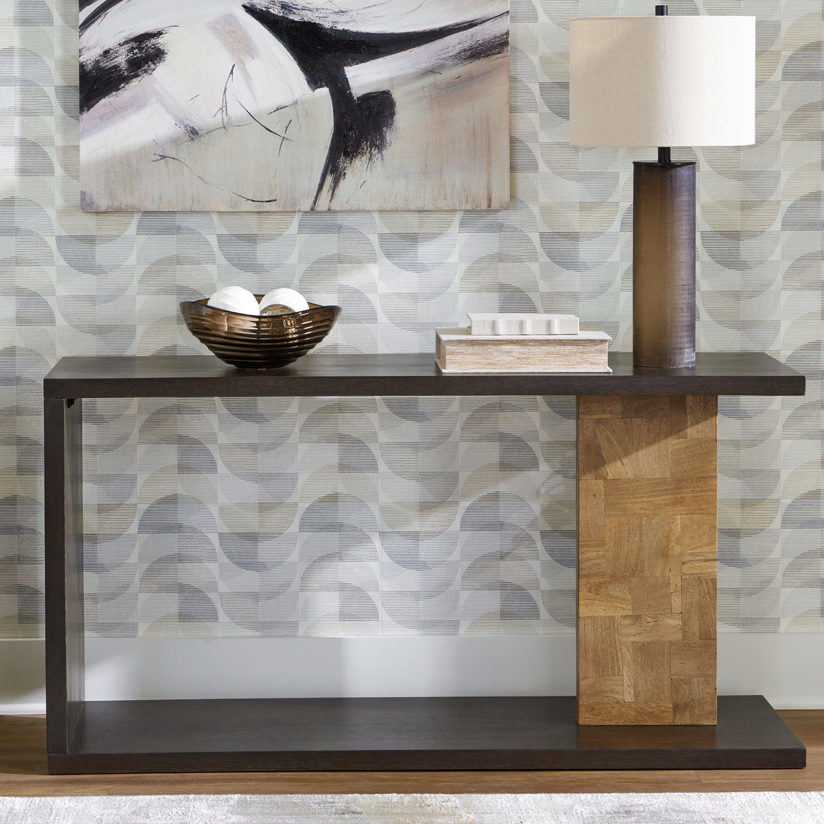 Camlett - Brown - Console Sofa Table by Signature Design by Ashley® | Bel Furniture