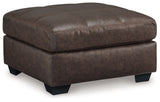 Barlin Mills - Oversized Accent Ottoman Dark Brown by Benchcraft® | Bel Furniture