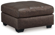Barlin Mills - Oversized Accent Ottoman Dark Brown by Benchcraft® | Bel Furniture