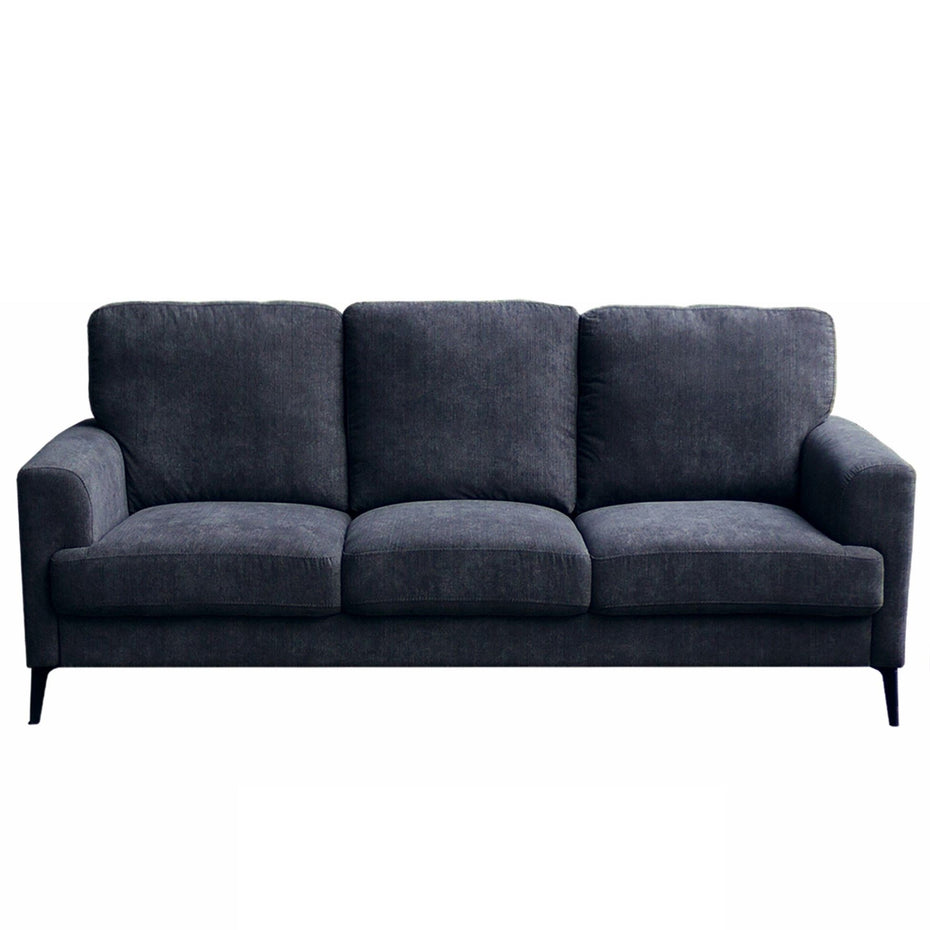 Jackson - Chenille Sofa With Black Metal Legs