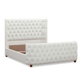 Brooklyn - Tufted Panel Bed Headboard And Footboard Set by Jennifer Taylor Home | Bel Furniture