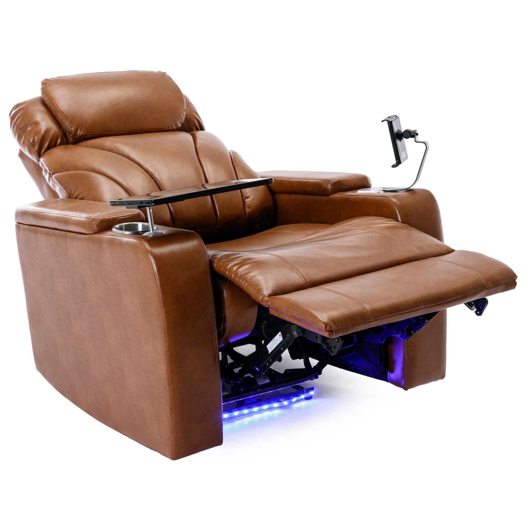 Power Motion Recliner With USB Charging Port And Hidden Arm Storage, Home Theater Seating With Convenient Cup Holder Design, And Stereo