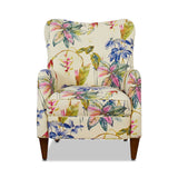 Paradise - Upholstered Arm Chair Floral Printed On Cotton - Off-White by Jennifer Taylor Home | Bel Furniture