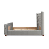 Brooklyn - Tufted Panel Bed Headboard And Footboard Set by Jennifer Taylor Home | Bel Furniture