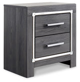 Lodanna - Two Drawer Night Stand - Gray