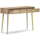 Jager - Console Table - Natural by Simpli-Home | Bel Furniture