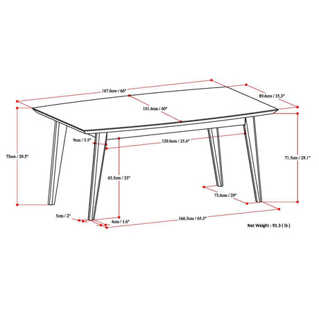 Draper - Rectangular Dining Table - view 9