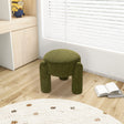 Hugo - Round Fully Upholstered Ottoman by Jennifer Taylor Home | Bel Furniture