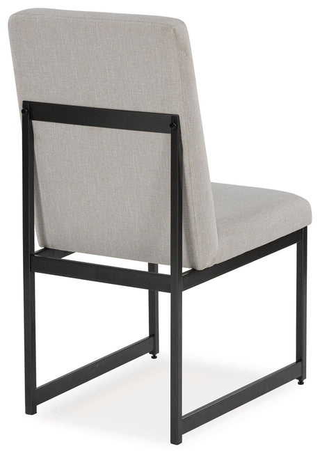 Tomtyn - Light Brown - Dining Upholstered Side Chair (Set of 2) by Signature Design by Ashley® | Bel Furniture