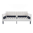 Elena - Boucle Upholstered Daybed, Ribbed Tufted Backrest