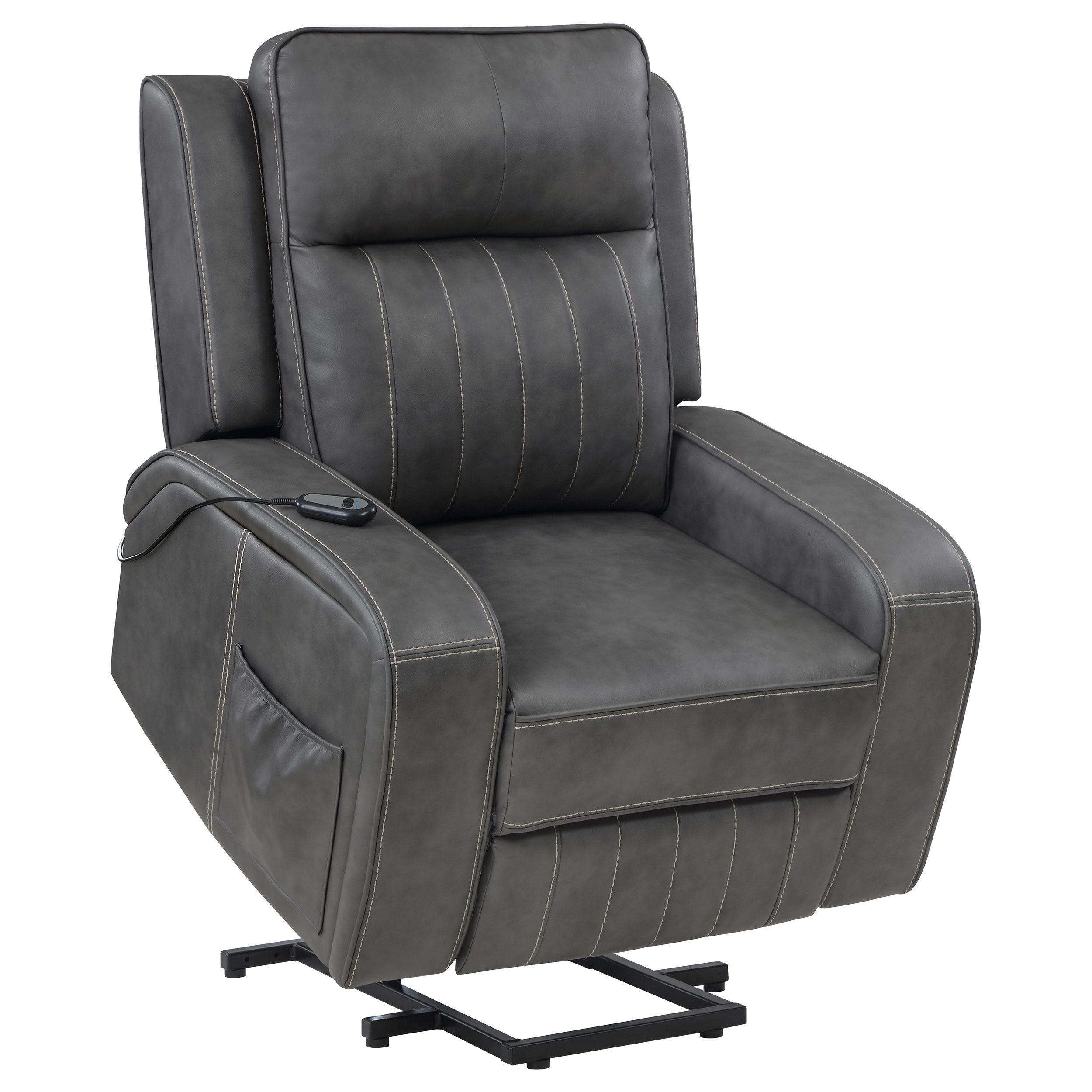 Raelynn - Upholstered Track Arm Recliner