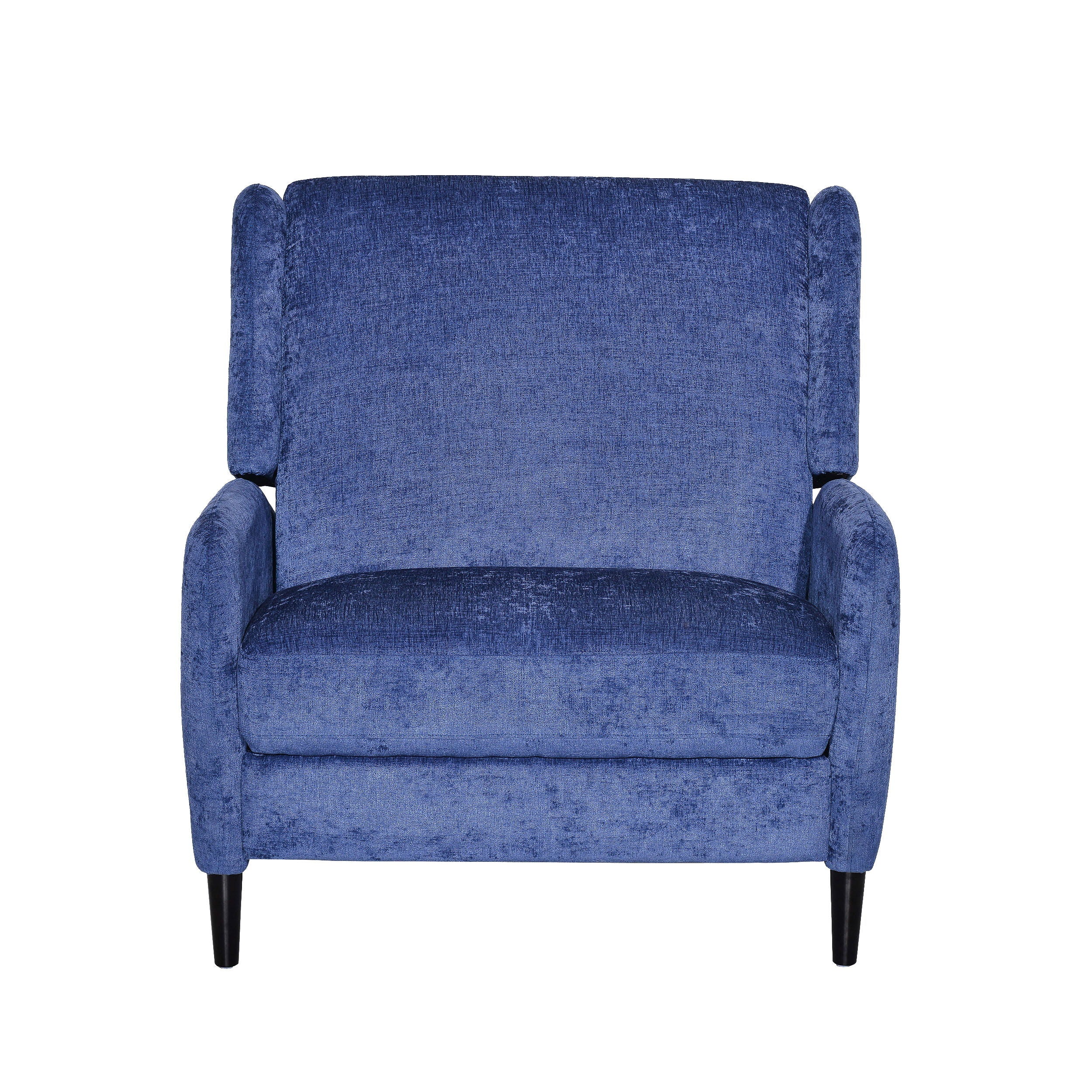 Oversized Textured Fabric Pushback Recliner