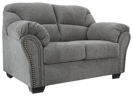 Allmaxx - Pewter - Loveseat by Benchcraft® | Bel Furniture