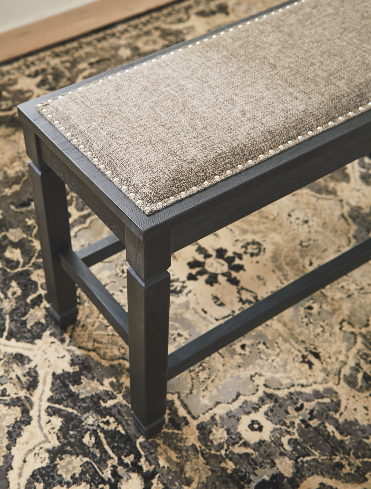 Tyler Creek - Antique Black - DBL Counter UPH Bench by Signature Design by Ashley® | Bel Furniture