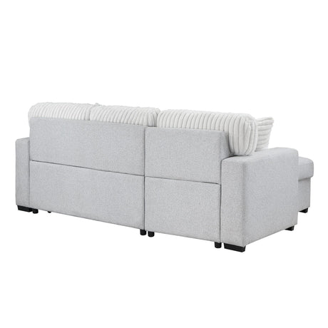 Ford - Reversible Pull Out Sofa Bed - Light Gray - view 8
