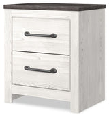 Gerridan - Two Drawer Night Stand - White / Gray