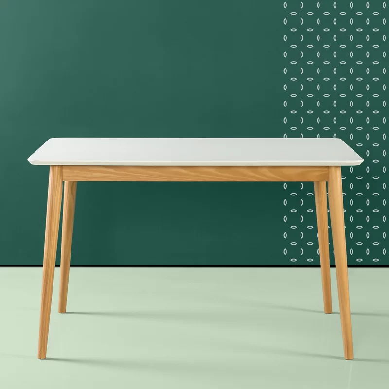 Modern Wood Dining Table - White