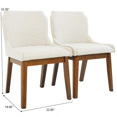 Ellis - Dining Chair (Set of 2) - Beige - view 6
