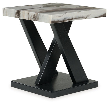 Cendill - Dark Brown / White / Black - Occasional Table Set (Set of 3) by Signature Design by Ashley® | Bel Furniture