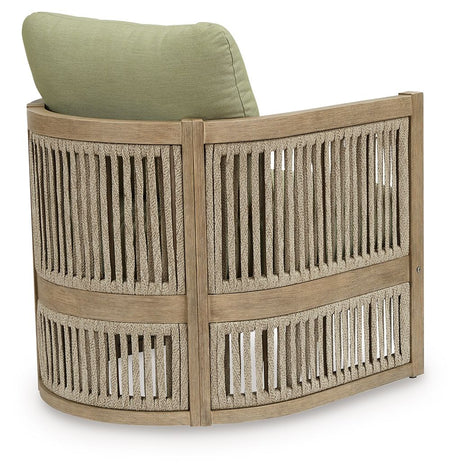 Serena Shores - Lounge Chair With Cushion (Set of 2) - Beige / Green - view 5