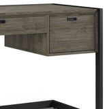 Hampden - Desk - Weathered Gray by Simpli-Home | Bel Furniture